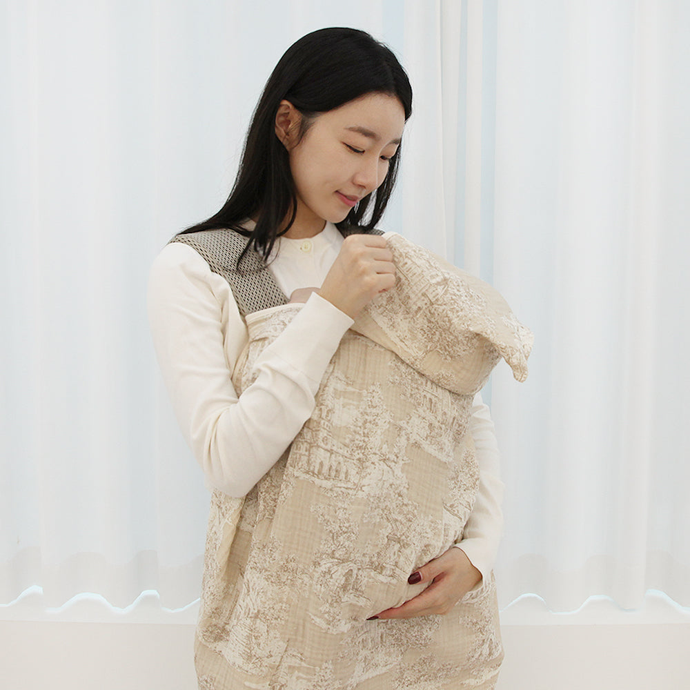 Angelic 3-layered gauze  All-in-One Carrier Warmer